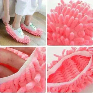 BNWT 10 Pcs 5 Pairs Mop Slippers Floor Microfibre Washable Reusable Shoe Cover